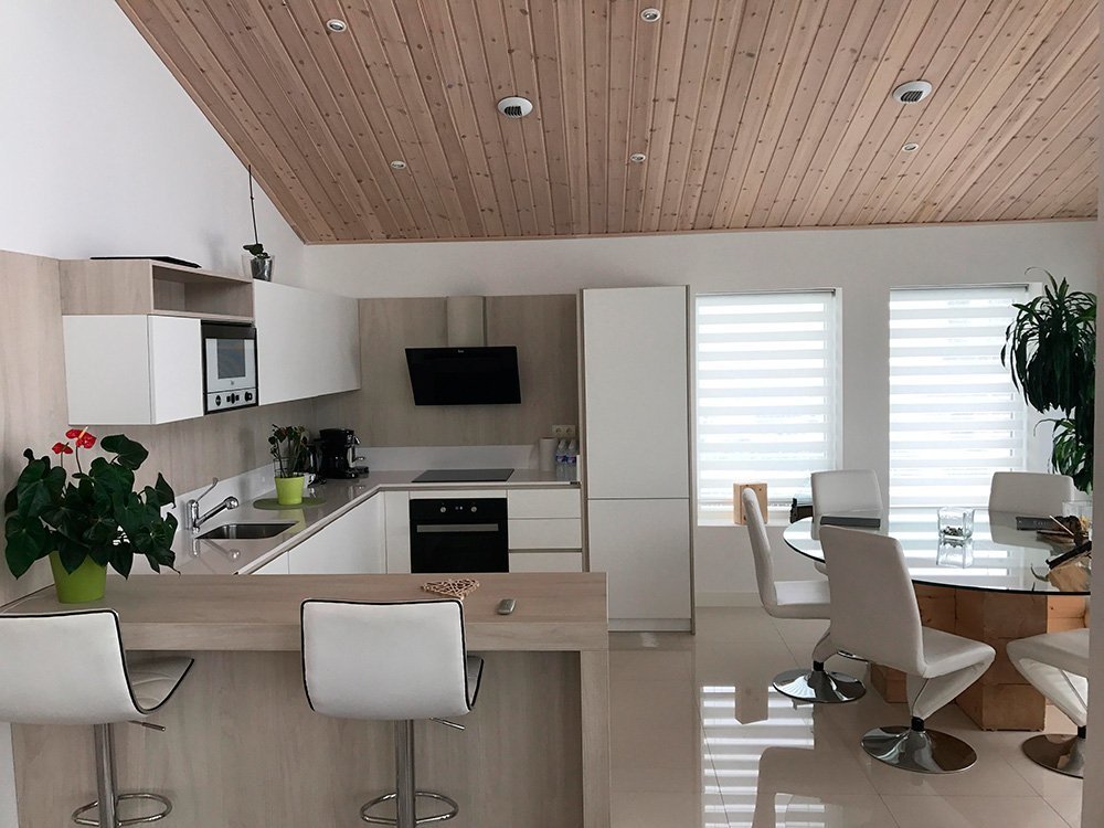 Cocina de la vivienda PassivHaus