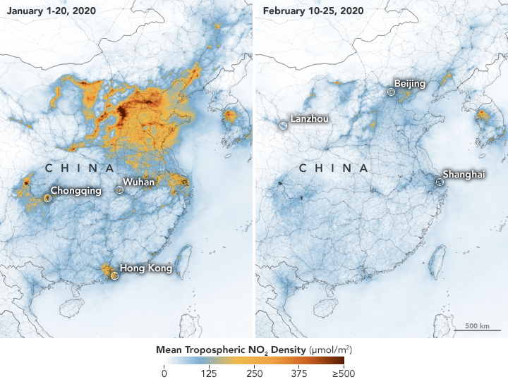 Desplome de la contaminación en China