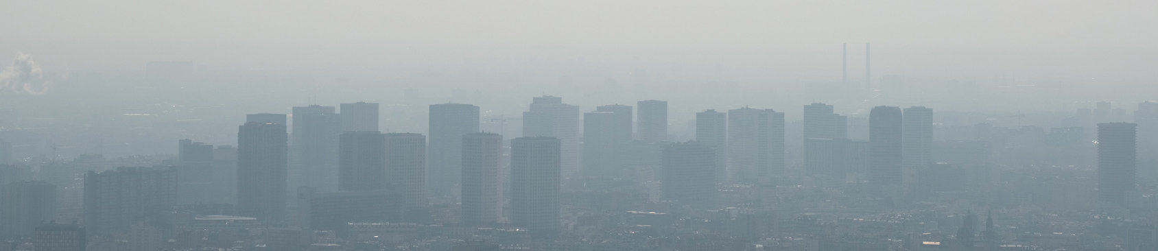 polucion y contaminacion sobre una ciudad